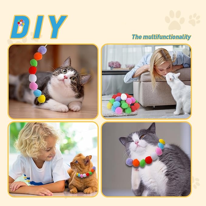Cat Ball Toy Launcher Gun 34pcs Cat Toys for Indoor Cats Interactive Kitten Toys for Bored Indoor Adult Cats