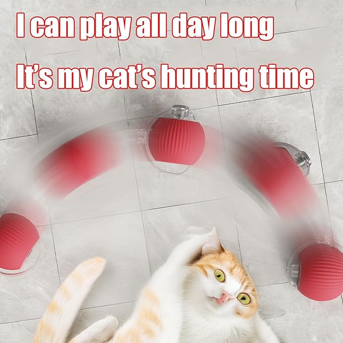 2025 New Interactive Dog Cat Toys Balls,Interactive Rolling Ball Cat Toy, 360° Smart Automatic Rolling Pet Ball, Fast Moving Toy for Dog and Cat(Green)