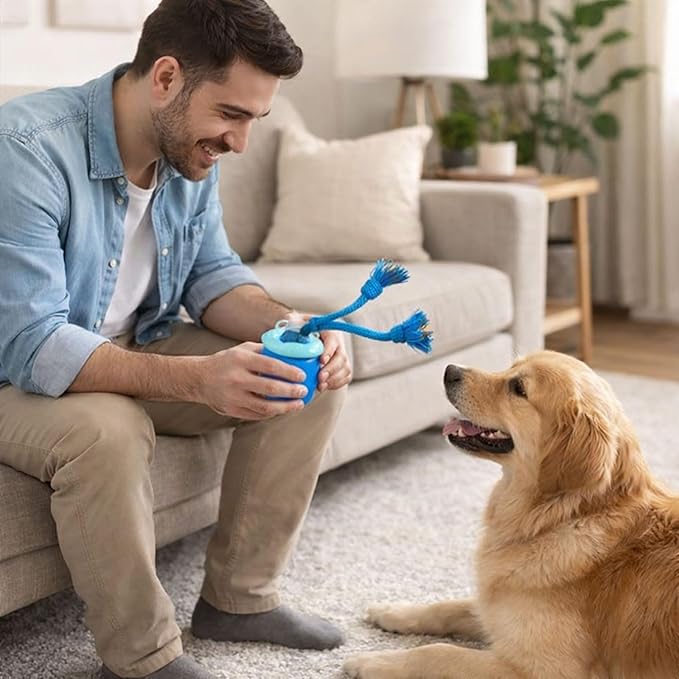 Smart Motion Pet Ball, Interactive Dog Toys, Motion Activated Automatic Rolling Ball for Small/Medium/Large Dogs with Music, Self-Moving Dog Toy for Boredom & Training (Blue)