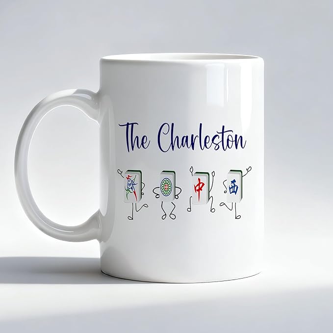 Funny Mahjong Mug, Mahjong Gifts for Women Coffee Cup, Gifts for Mah Jong Players Lovers, Mah Jong Accessories Gift Ceramic Coffee Mug 11 oz