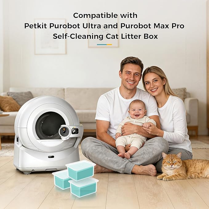 N60 Pet Odor Eliminator for Petkit Purobot Ultra, 3 Pack Pet Odor Control