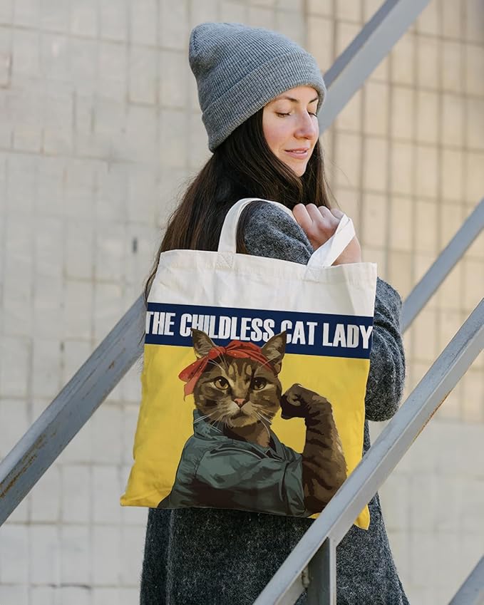 Cute Animal Tote Bag, Animal Lover Gift, Canvas Tote Bag for Women, Reusable Shopping Bags for Casual Shopping Work