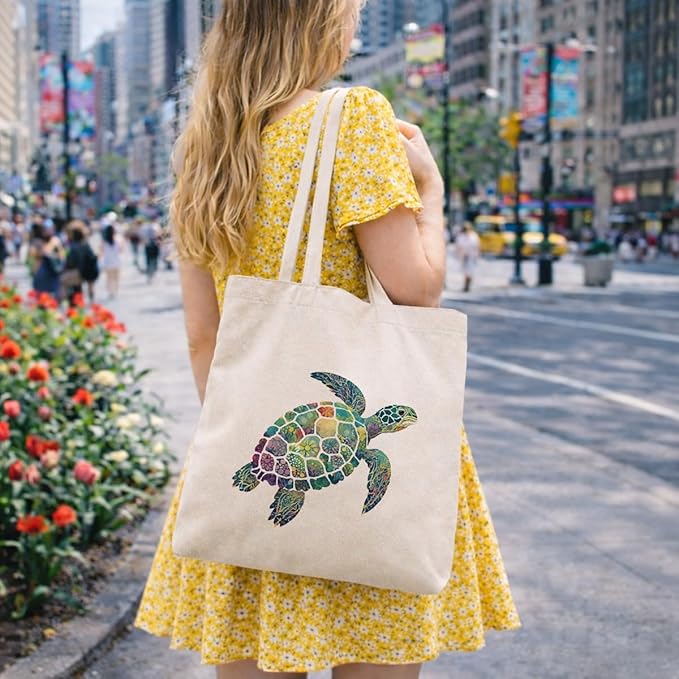 Cute Animal Tote Bag, Animal Lover Gift, Canvas Tote Bag for Women, Reusable Shopping Bags for Casual Shopping Work