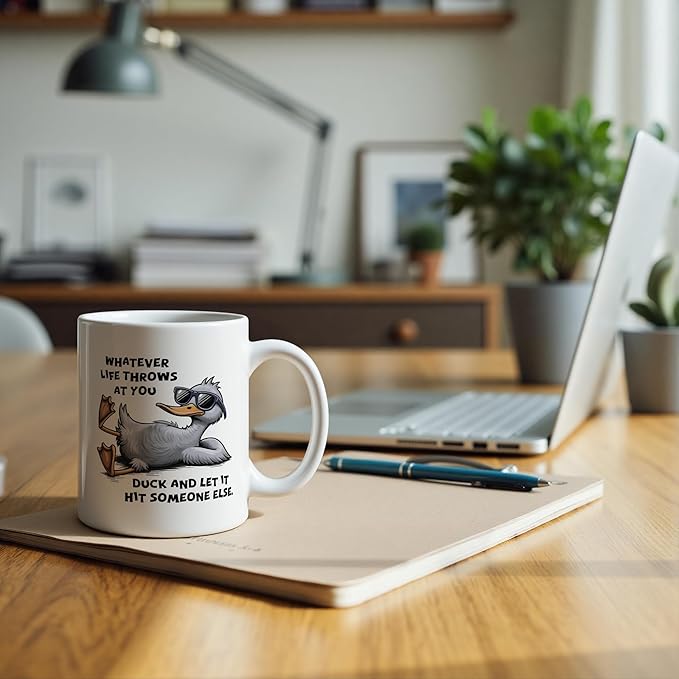Funny Western Cowboy Goose Mug 11 oz, Funny Goose Gifts, Western Themed Gifts Coffee Cups Ceramic, Hold on Partner I'm Overstimulated Ceramic Mug for Coffee Tea Hot Cocoa Home Office Work