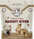 Benji & Louie Freeze Dried Rabbit Bites for Dogs & Cats – from Rabbit Meat, Single Ingredient Treats, Grain-Free – 3 oz (85 g)