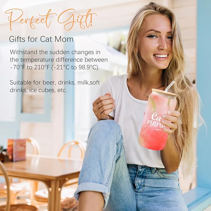 Cat Gift for Cat Lovers,Cat Mom Gifts for Women,Christmas Mothers Day Gifts for Cat Lovers,Birthday Gift Box for Friends Sisters Coworker