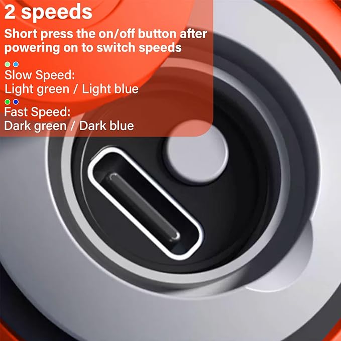Interactive Cat Ball Toy with Feather, Smart Ball for Indoor Cats, Motion Activated Automatic Cat Toys, USB Rechargeable Toys, Orange