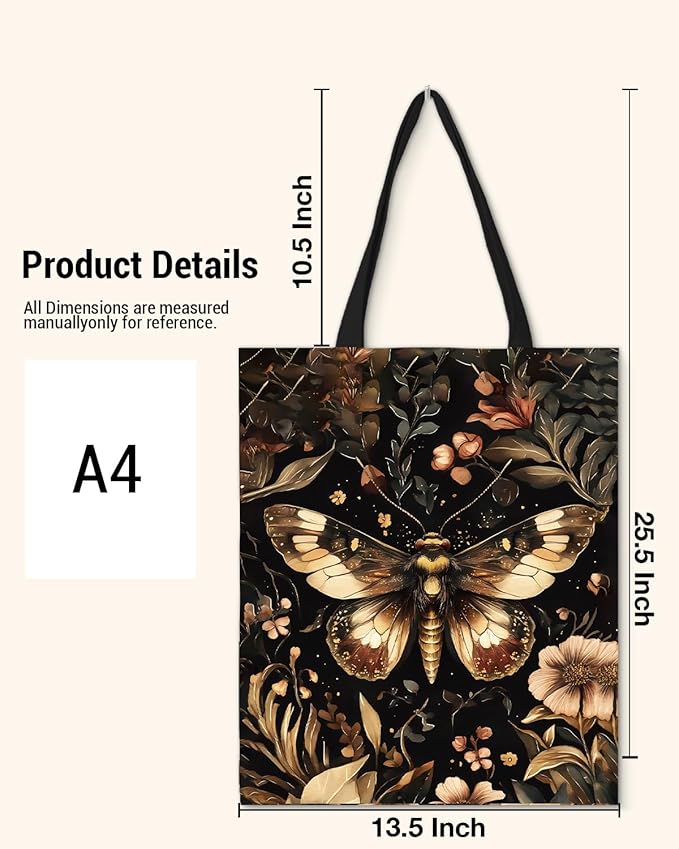 Canvas Tote Bag for Women Aesthetic Reusable Grocery Shoulder Bag for Shopping Work Travel Beach Teacher-05