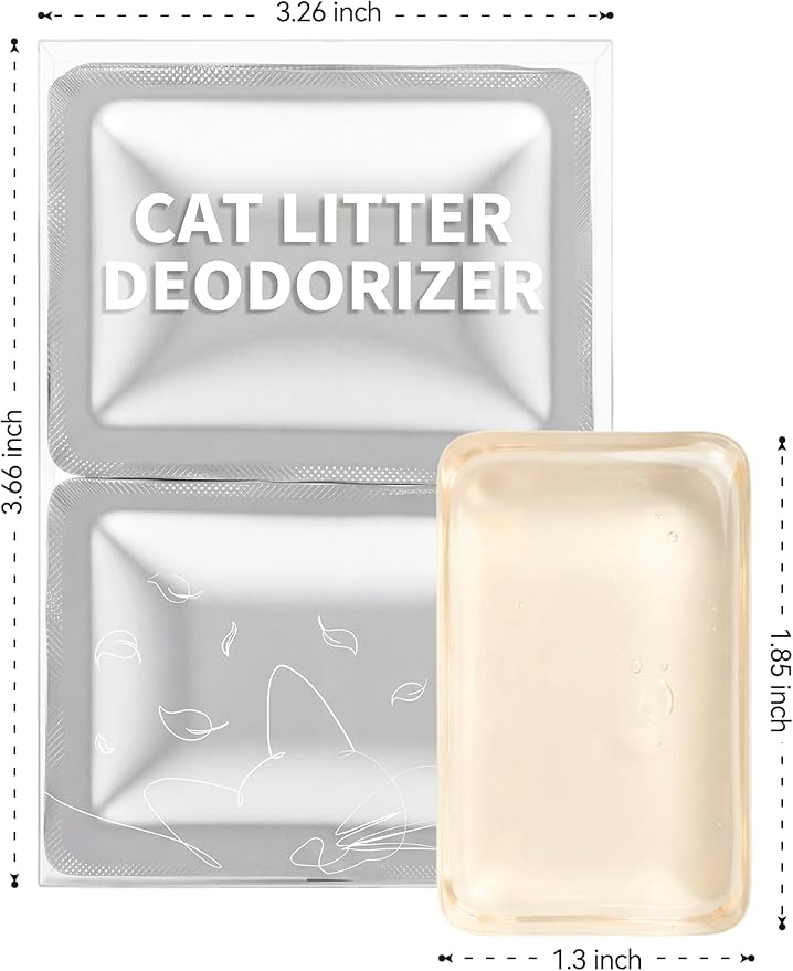 Thereye Odor Control Gel for Cat Litter Box, Fits SC06 Automatic Litter Box, Long-Lasting Odor Control Gel, Litter Box Freshener for Thereye Self-Cleaning Litter Box, 6 Count