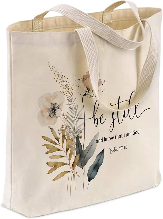 Gifts for Women, Canvas Tote Shopping Reusable Grocery Gift Bags