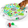 Cat Toys Interactive Maze Game Mouse Catching for Indoor Cats (Green, Large)