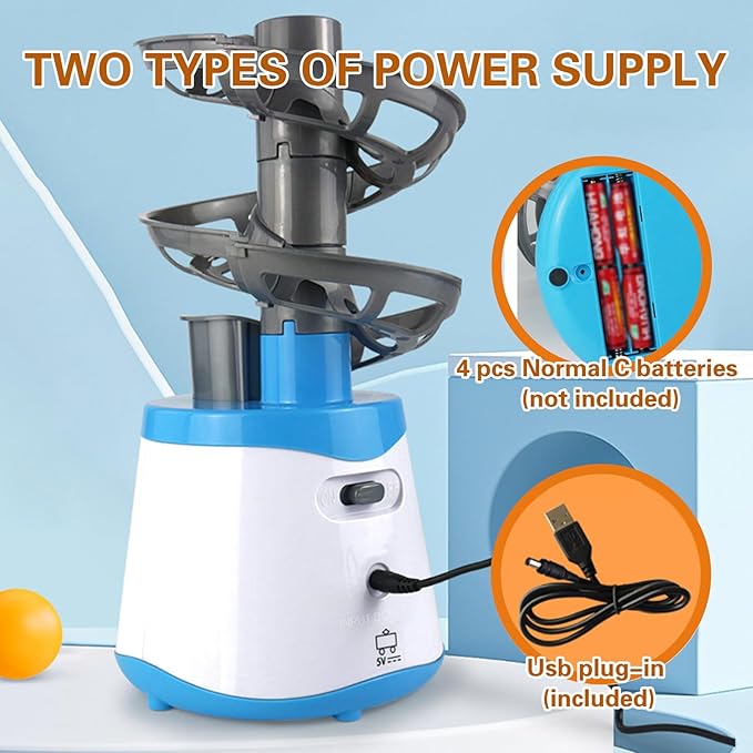 Automatic Cat Toy Ball Launcher with 16 EVA Bouncy Balls, Interactive Toys for Indoor Fetch Toy Machine for Playing Training
