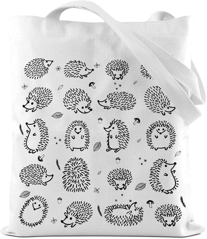 Turtle Gifts Shark Gifts Tote Bag, Hedgehog Horse Gifts for Women Girls, Animals Reusable Grocery Bag Shopping Bag