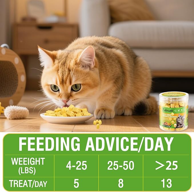 Freeze Dried Pumpkin and Chicken for Dogs and Cats, 100% Pumpkin and Chicken, Natural Treats for Digestion Health, Healthy Food Topper 3.5 oz (S, Apple)