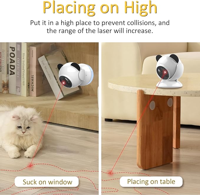 Automatic Cat Laser Toy Interactive Cat Toys for Indoor Cats/Kitty/Dogs,Laser Cat Toys for Bored Indoor Adult Cats