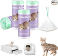 100 Pack Cat Litter Box Liner Bags Compatible with Pet Clumping & for Smartspin Self-cleaning Litter Box, Thick Heavy Duty Drawstring Waste Drawer Liners Compatible with PURA X/MAX -23" x 12"