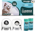 Cat Litter Liners Compatible with Cumrige Litter Box (M2) – 150 Count, Extra Thick, Heavy Duty