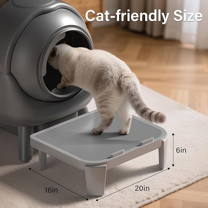 Cat Pedal Step Stool with Filter Function Self Cleaning Litter Box Footstool Compatible with Automatic Cat Litter Box, Self-Cleaning Cat Box Step Stairs
