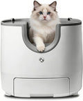 Self-Cleaning Cat Litter Box for Multiple Cats – Large Capacity, Open-Top Design with Enhanced Safety & Included Trash Bags (Upgraded Model)