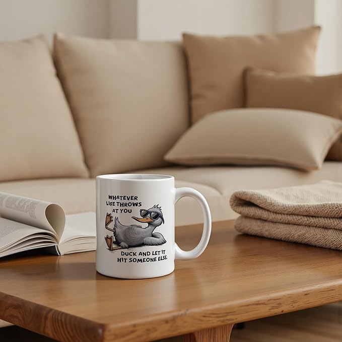 Funny Western Cowboy Goose Mug 11 oz, Funny Goose Gifts, Western Themed Gifts Coffee Cups Ceramic, Hold on Partner I'm Overstimulated Ceramic Mug for Coffee Tea Hot Cocoa Home Office Work