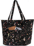 Miss Adola Quilted Tote Bag with Zipper - Laptop Tote Bag for Women, Large Capacity with Pockets for Work Teacher Travel