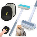 2pack Pet Hair Remover, Dog Hair Remover Glove with Cat Hair Remover Brush for Couch, Reusable Washable Lint Cleaner Brush Hairs Removal Tool for Furniture Clothing Bedsheets Carpets