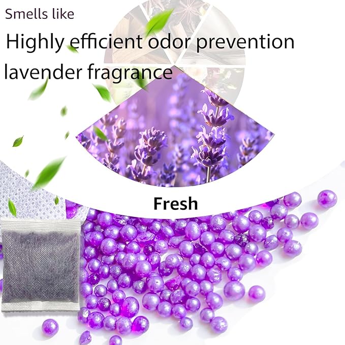 10 PCS Cat Litter Deodorizer Refills Compatible with Whisker OdorTrap Pod,Odor Remover Refills for Litter-Robot 4 Waste Bags & Litter-Robot 3 Waste Drawer, Litter Box Odor Eliminator (Lavender)