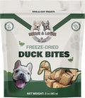 Benji & Louie Freeze Dried Duck Bites for Dogs & Cats – Single Ingredient Treats, Grain-Free – 3 oz (85 g) (Duck)