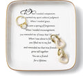 PUDDING CABIN Friend Gifts for Women You are a Friend for a Life Time Friendship Birthday Gifts for Friends Female, BFF Gift for Her, Personalized Ring Dish