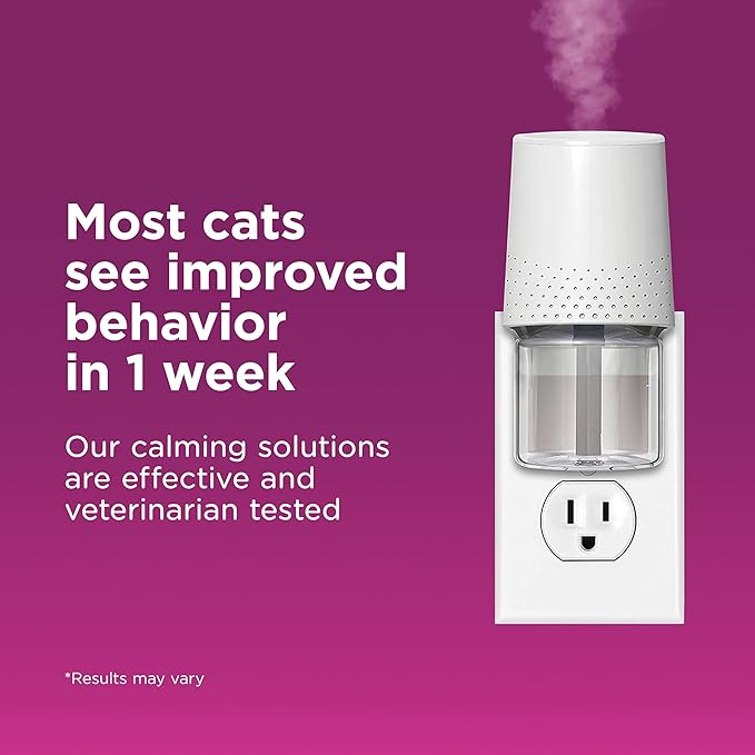 COMFORT ZONE Cat Calming Diffuser Refill, 12 Pack – Cat Calming Pheromone Refills Help Reduce Anxiety, Stress, Scratching, Urine Marking, Aggression, (30-Day Refills, 180-Day Supply)