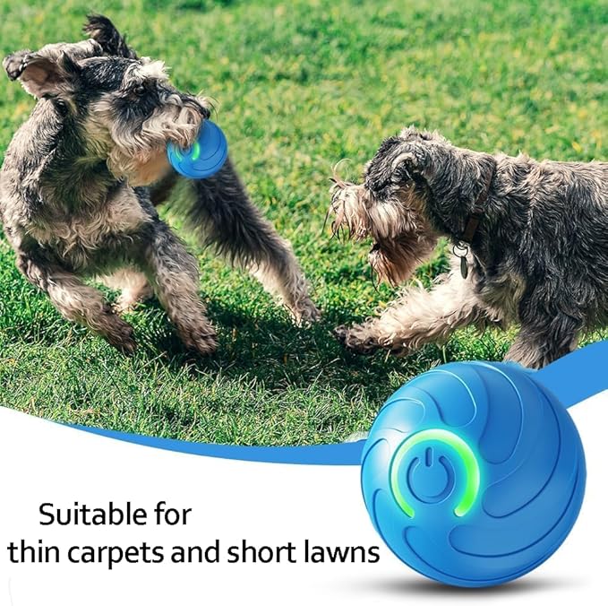 2025 New Vibrating Dog Ball, Automatic Moving/Bounce/Interactive Dog Toys, Shaky Ball Toy for Small Cats Dogs (Blue)