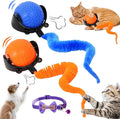 2026 New The Smart Wave Chase Ball, Revolutionary Smart Chase Ball 3.0, Interactive Fast Moving Ball with Tail, Automatic Cat Chase Balls Toy for Dog Cat Indoor Play (2PCS)