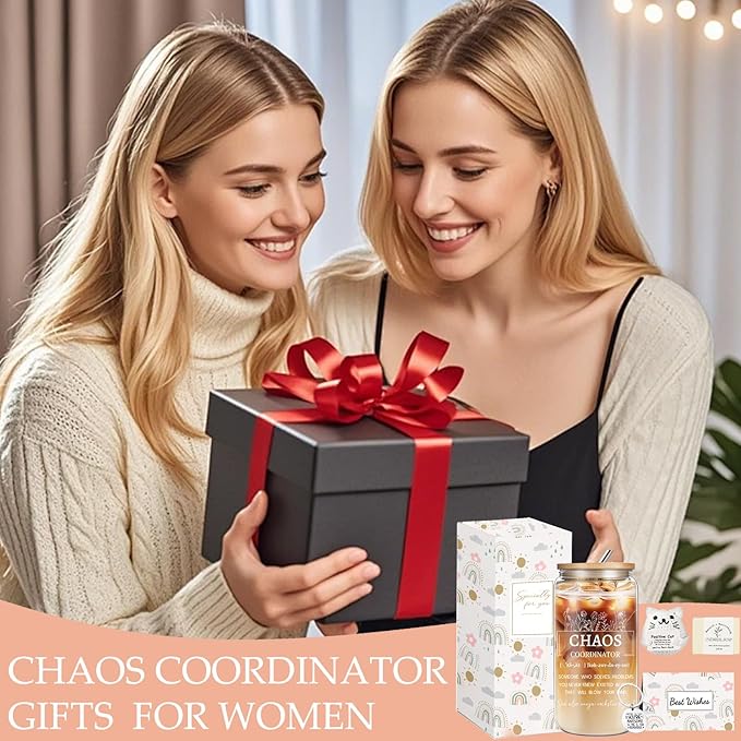 Thank You Gifts for Women, Chaos Coordinator Gifts for Employees Coworkers Boss Lady, Administrative Professional Christmas Birthday Gift Sets