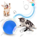 Interactive Cat Toys for Indoor Cats Smart Automatic Ball Rolling for Bored Kitten Pet Upgraded Speedy Moving Chase Dogs Toy Easter Gifts Blue Dragonfly