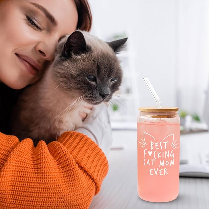 Cat Gifts for Cat Lovers, Cats Mom Gift for Women, Cats Themed Gift for Daughter, Aunt, Coworker, Her, Nurse, Funny Birthday Gifts for Sister, Friends, Christmas, Valentine's Day Gifts for Wife