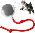 Silicone Cat Ball Toy - Smart Automatic Rolling Toy for Indoor Pets - Electric Cat Toy Ball with Tail with Motion-Activated, Fast Self-Rolling for Bored Cats & Dogs (Grey)