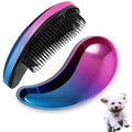 Small Dog Brush, Soft Pet Grooming Brush for Shih Tzus, Yorkies, Maltipoos, Maltese, Puppy Massaging Hair Brush, Cat Brush, for Small Animals Rabbits of All Hair Types (Gradient Color)