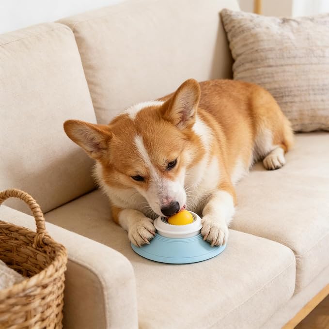 Dog Lick Ball,Licking A Ball Add More Fun Bowl, Dog Lick Ball Bowl,Licking A Ball for Dogs,Slow Down Eating Speed and Add More Fun for Your Dog and Cats. (Y*2PCS)