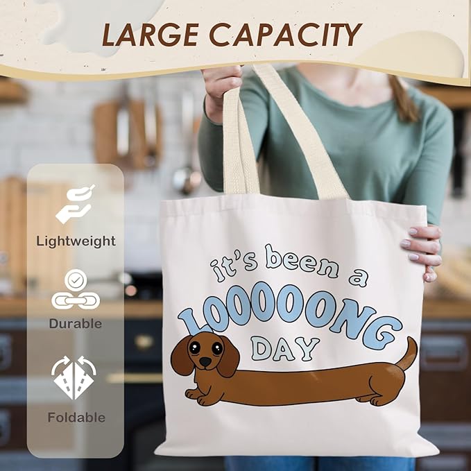 Canvas Tote Bag Aesthetic,Zoon Cow Dog Cat Tote Bag,Gifts for Women Canvas Tote Bags