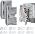 Cat Litter Mat Broom for Litter and Cat Hair Remove, Self-Cleaning Fur Catcher, Easy to Clean Litter Box Accessories for Cat Doors and Indoor Doorways