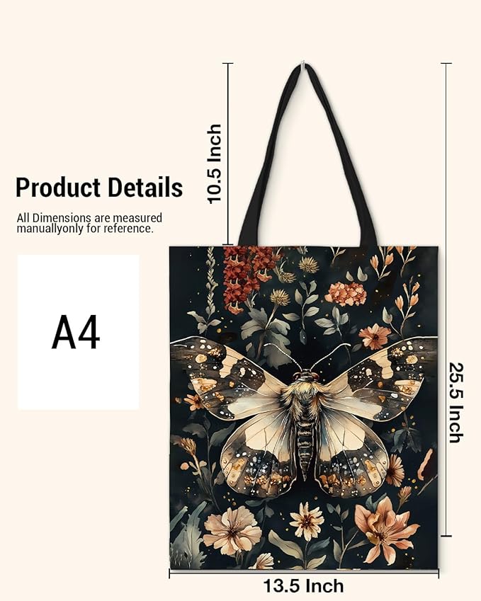 Canvas Tote Bag for Women Aesthetic Reusable Grocery Shoulder Bag for Shopping Work Travel Beach Teacher-05