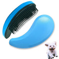Small Dog Brush, Soft Pet Grooming Brush for Shih Tzus, Yorkies, Maltipoos, Maltese, Puppy Massaging Hair Brush, Cat Brush, for Small Animals Rabbits of All Hair Types (Blue)