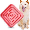 Slow Feeder Dog Bowls for Large Medium Dogs, Anti-Choking Slow Eating Maze Dog Food Bowl, Anti-Slip Slow Feeding Pet Puzzle Bowl,Pink