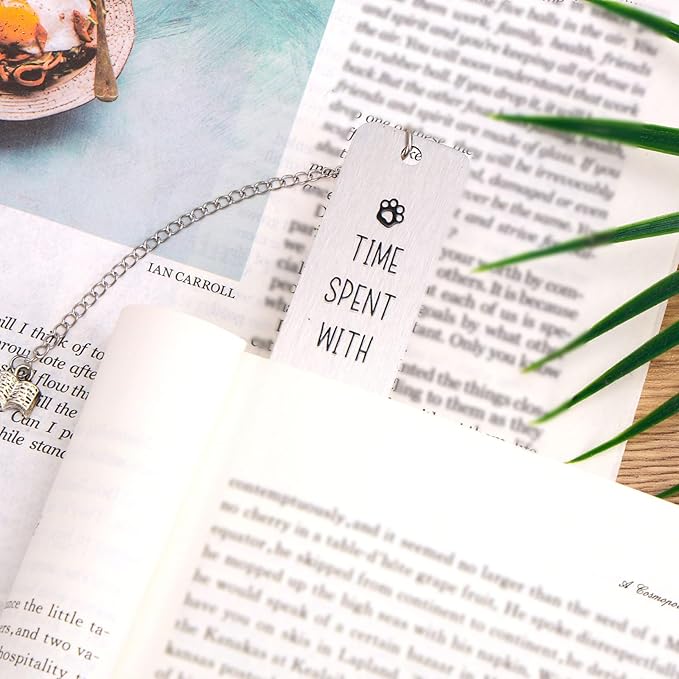 Cute Cat Bookmark, Zinc Alloy Black Cat Themed Book Marker Book Lover Gift Funny Practical Reading Accessories Merch for Reader Women Men
