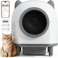 MAGIC UNION Automatic Self Cleaning Cat Litter Box for Multi-Cat Homes, App Remote Control Smart Robot Litter Box w/Multi-Sensor Safety Protection, Comes with 2 Liner Bags and 1 Scent Cartridge