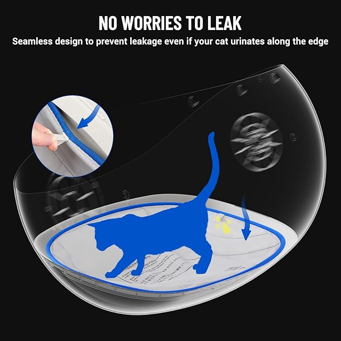 Open Top Self Cleaning Litter Box Waterproof Pad （Two Pack）