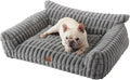 Joydeco Cat Couch for Pets, 36 inch Plush Pet Sofa, Cat Bed for Indoor Cats with Removable Washable Cover, Supportive Pet Sofa, Drak Grey