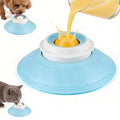 2026 New Dog Lick Ball, Slow Feeder Treat Dispenser, Non-Slip Interactive Enrichment Licking Toy for Dogs and Cats, Puzzle Food Dispensing Sphere (Yellow)