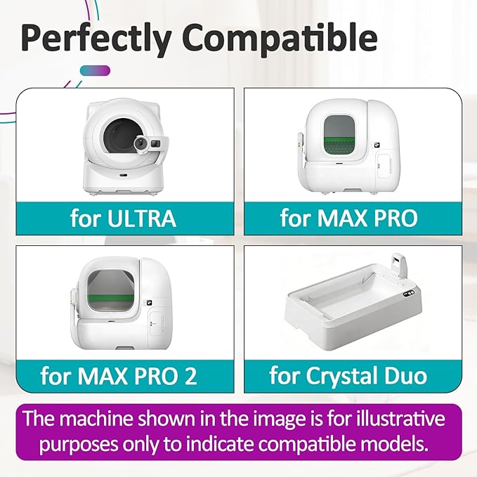 10 Pcs N60 Odor Eliminator Compatible with Petkit Ultra Max Pro Crystal Duo，Long-Lasting Litter Box Deodorizer