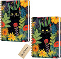 2 Packs Cat Spiral Notebook Aesthetic College Ruled Journaling Notebooks Cat Themed Gifts for Women Teacher Her Colleagues Cute Hardcover Notebook Journals for Writing Classroom Office Home Supplies